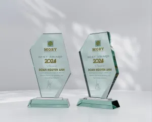 Kỷ niệm chương thủy tinh TT12 (Phôi Thủy Tinh)
