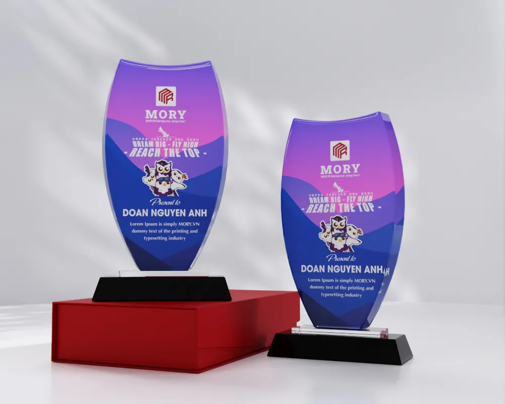 Kỷ niệm chương pha lê PL13 (Phôi Pha lê)