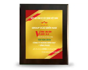 Kỷ niệm chương gỗ đồng 24 (Vàng)