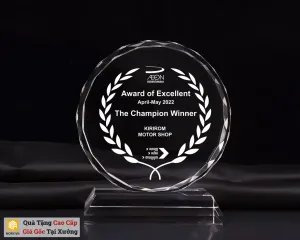 Kỷ niệm chương hình tròn - mẫu đơn giản tinh tế giá thành rẻ