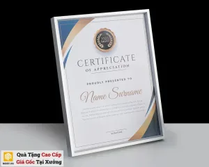 Bằng khen, Bảng vinh danh kim loại (Màu bạc)