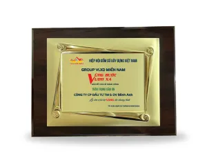 Kỷ niệm chương gỗ đồng 11 (Màu vàng)