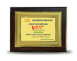 Kỷ niệm chương gỗ đồng 21 (Vàng)