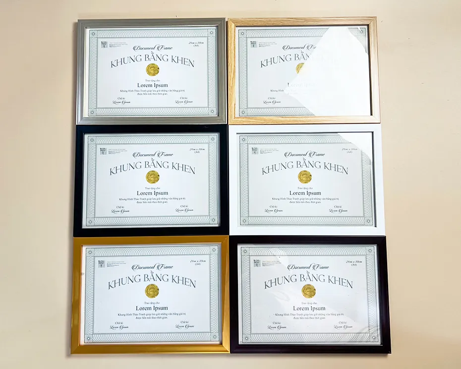 Bằng khen trơn hiện đại