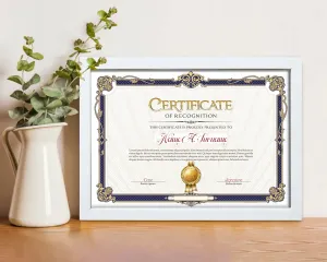 Bằng khen trơn hiện đại