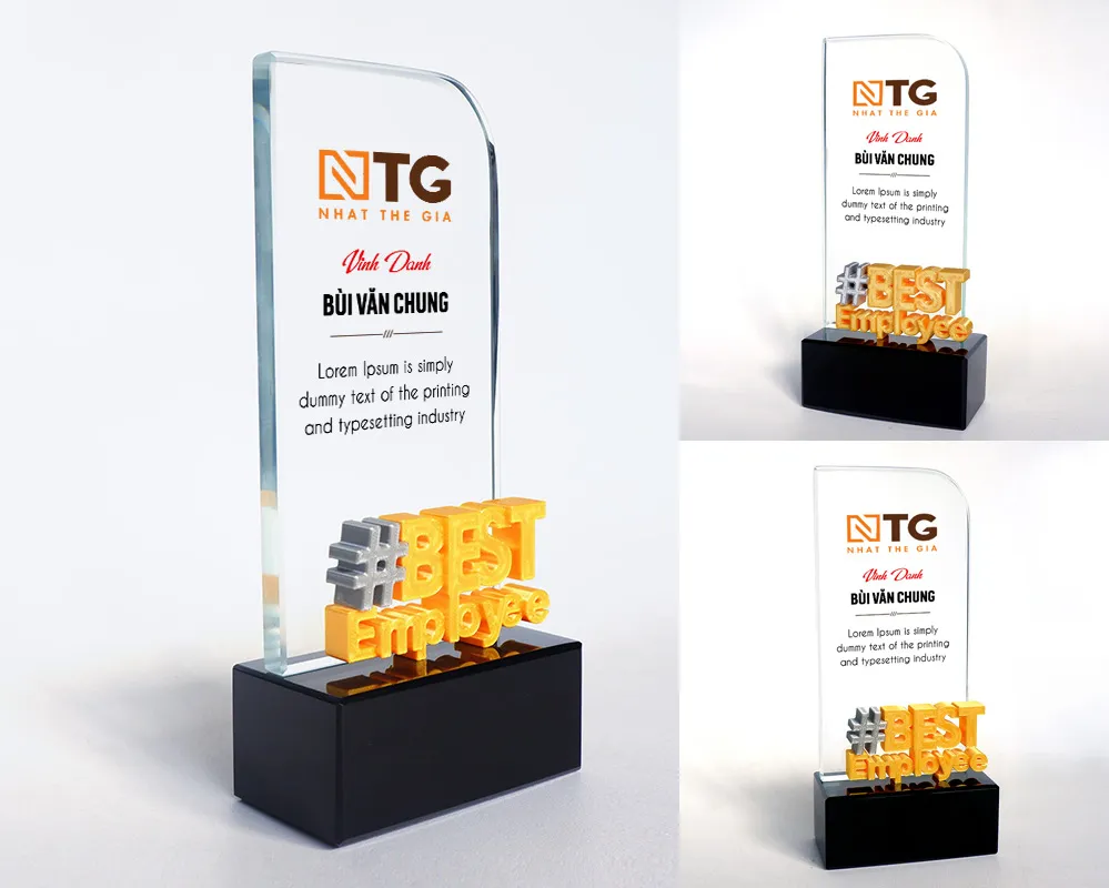 Kỷ niệm chương pha lê PL72 (Tiêu chuẩn)