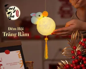 Đèn lồng trung thu 2025 - trăng và thỏ